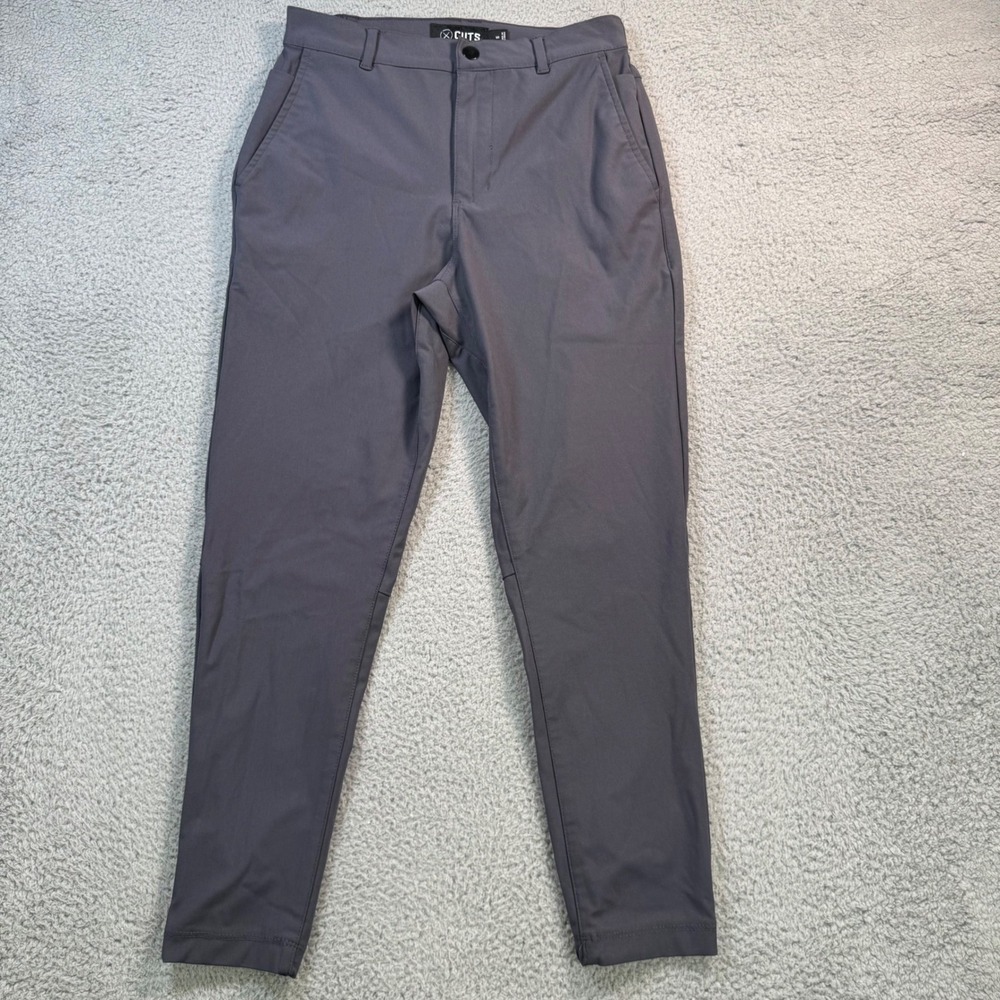 Cuts Clothing Men AO Jogger Iron Gray Slim Tapered Performance Pants Size S
